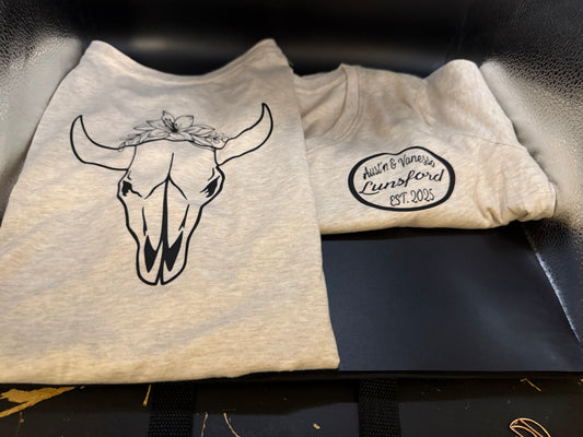 Bachelorette Cow Skull Party Shirt